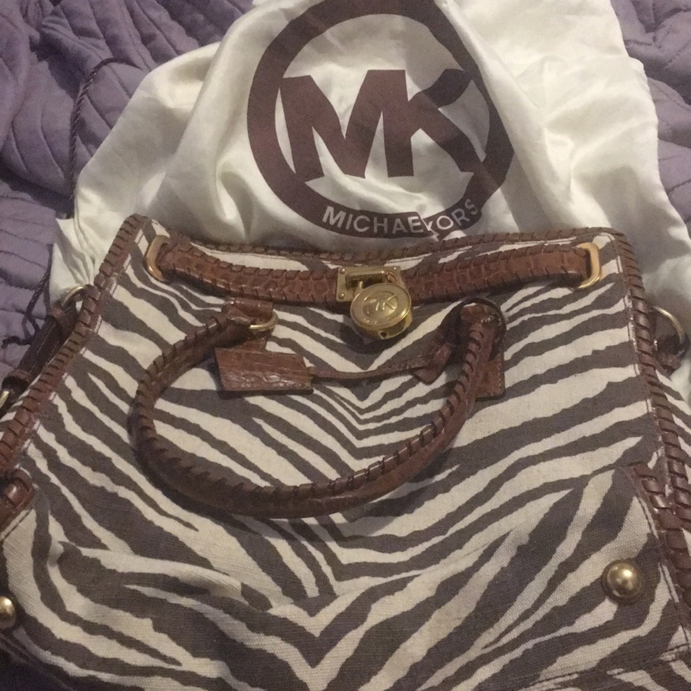 Michael Kors Zebra Print Satchel